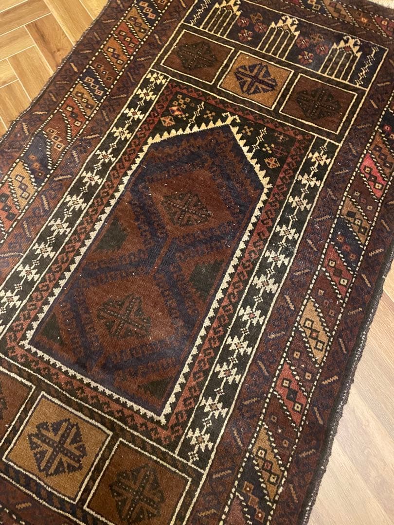 ヴィンテージ　 トライバルラグ