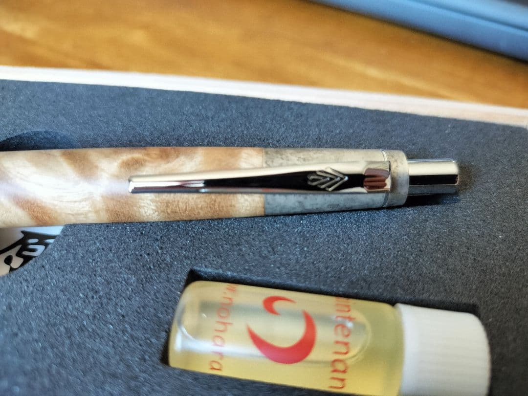 最終値下げ 野原工芸 シャープペンシル マーブルウッド 斑紋純銀金具 新型