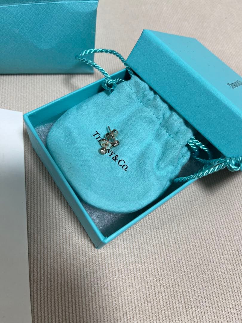 Tiffany&co. バイザヤード　ピアス　両耳　ダイヤ　ギャランティ有