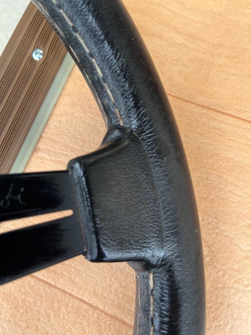 ナルディ3スポーク ステアリング 黒 約32cm