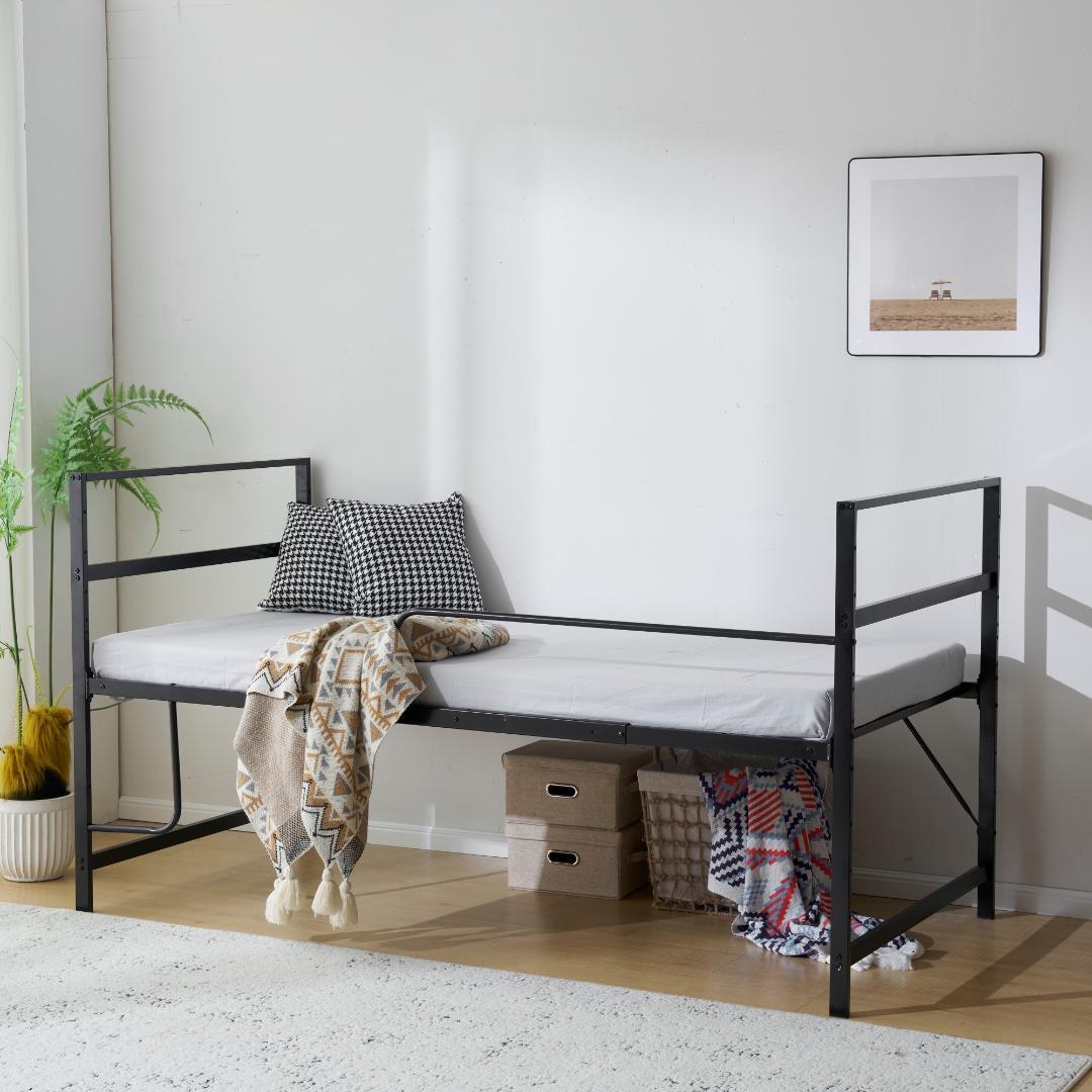 人気再入荷！【高さ110cm】ロフトベッド 耐震 ベッド 一人暮らし　BLACK