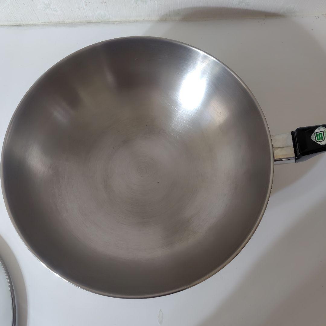 希少　ロイヤルクイーン　 Queen　ふたつき中華鍋　フライパン