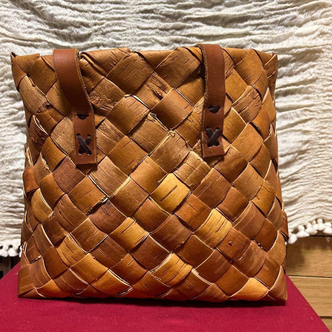 白樺かごバッグ　特大サイズ　フィンランド　北欧