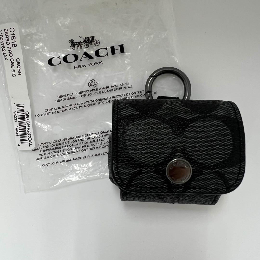 【最終値下げ】COACH レザー AirPodsケース 新品 ラスト1点