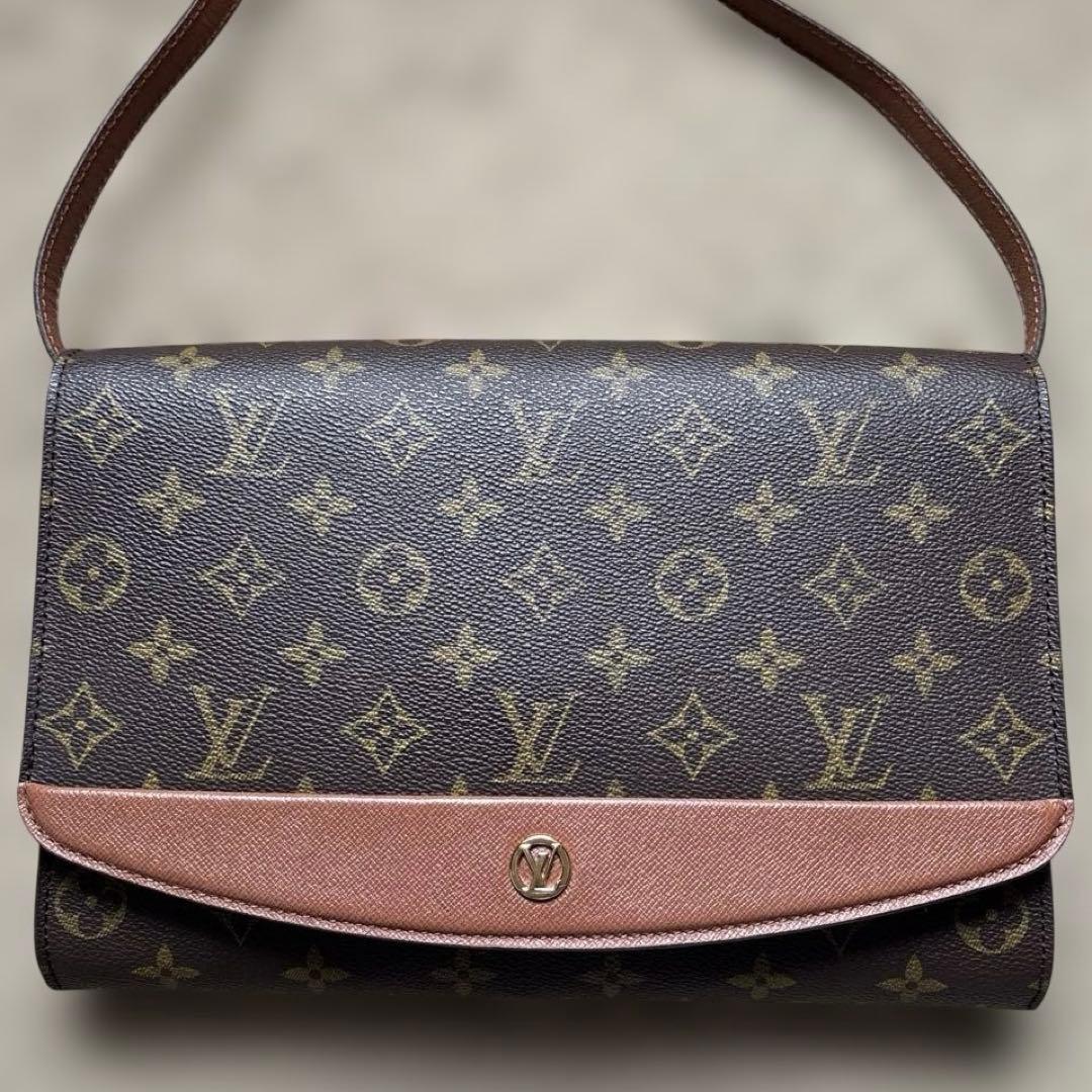 美品ルイヴィトン ボルドー M51797 2WAY ショルダー&クラッチバッグ