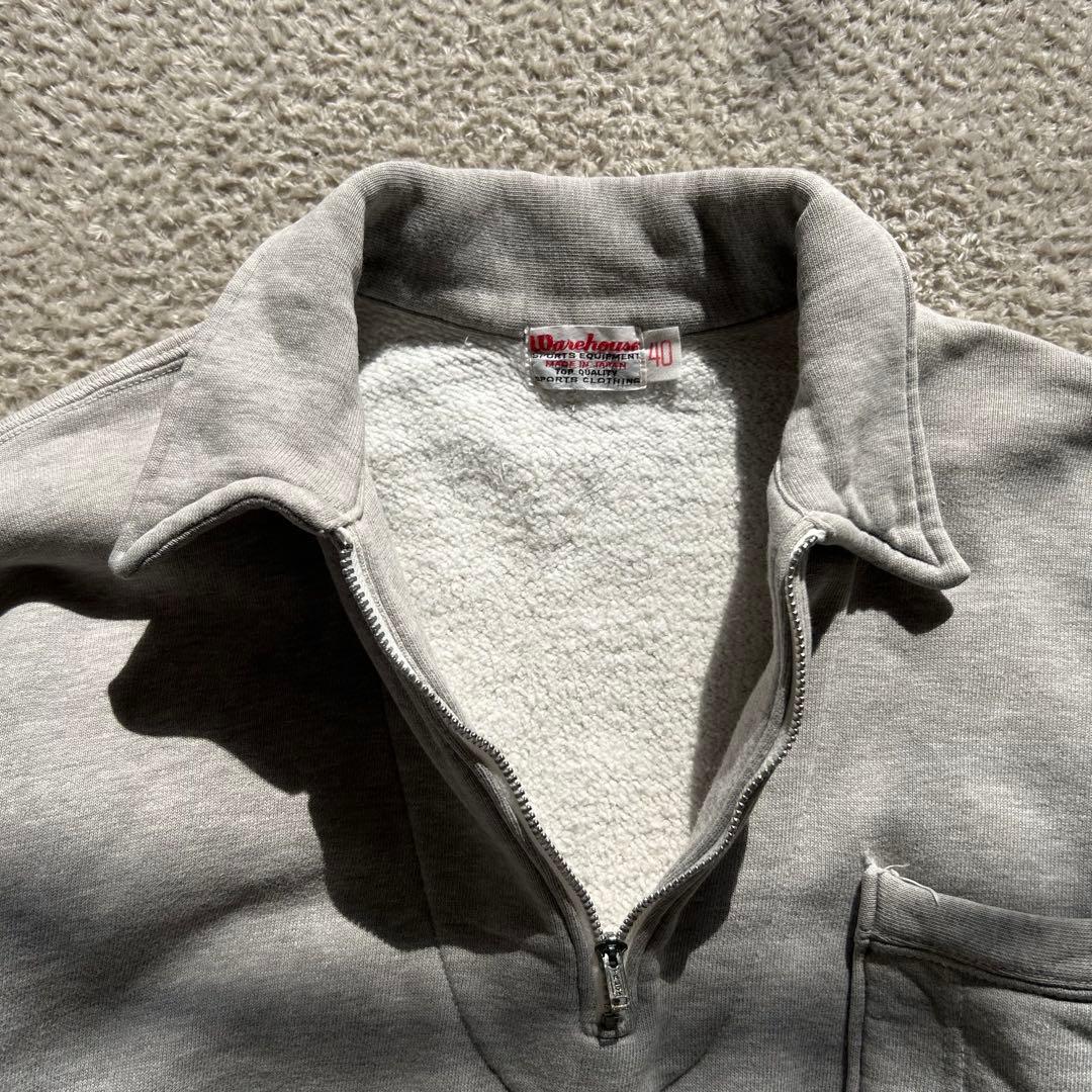 WAREHOUSE ウエアハウスハーフジップアップスエット サイズ40