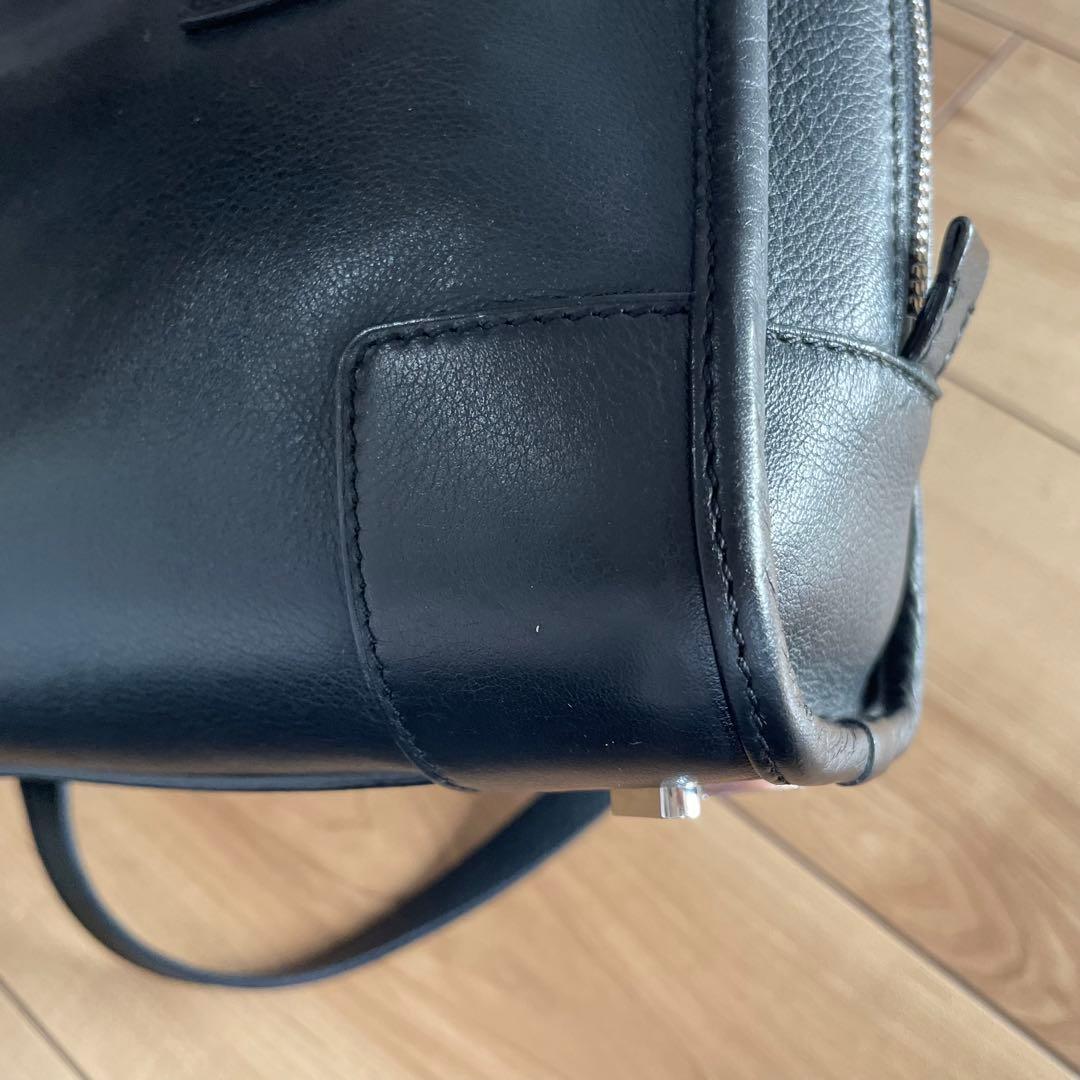 ロエベ　アマソナ23 ハンドバッグ　ミニボストン　ブラック　アナグラム