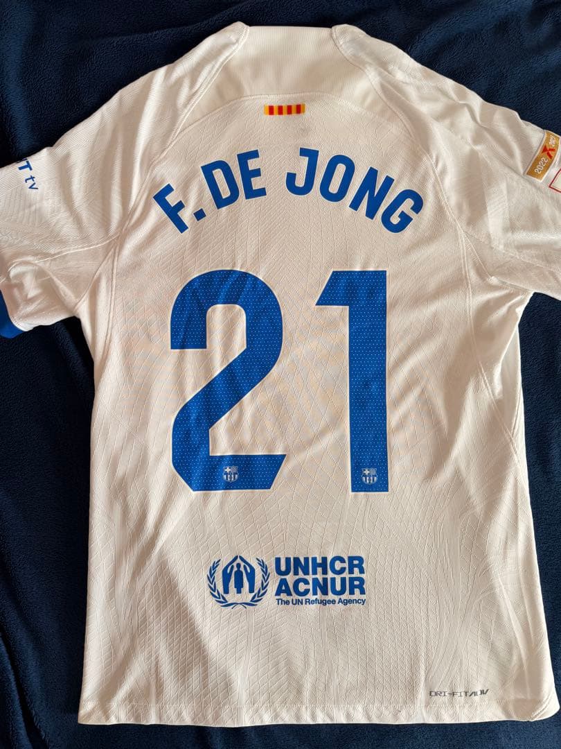 【貴重/正規品】バルセロナ　フレンキーデヨング　アウェイ　ユニフォーム