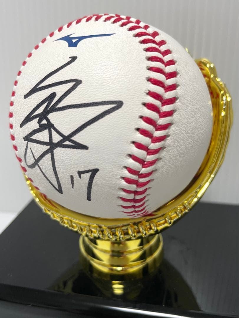 希少　 佐々木朗希 直筆サインNPB公式球＆BBM銀箔サインカード