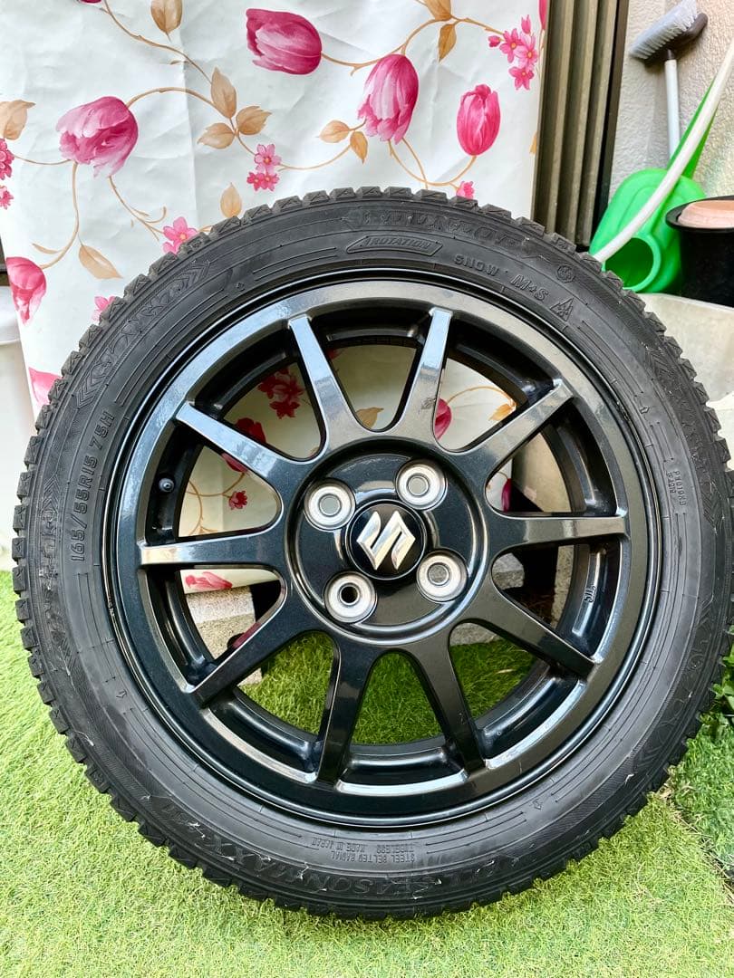 スズキ アルトワークス純正ホイール！ダンロップ オールシーズン付き！
