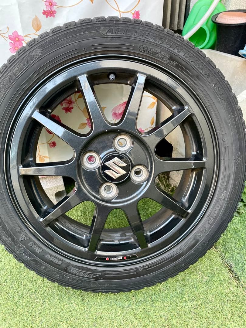 スズキ アルトワークス純正ホイール！ダンロップ オールシーズン付き！