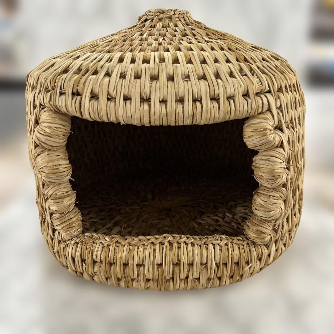 キャットハウス 天然素材 ドーム型　手作り　猫