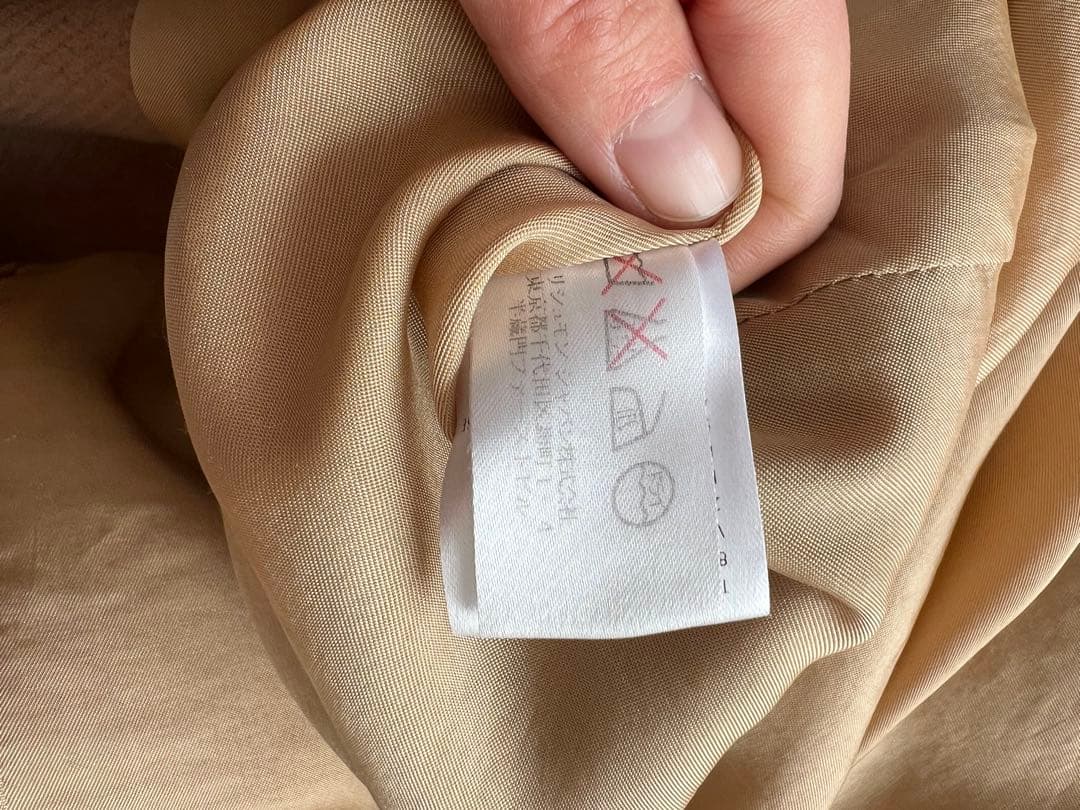 Chloe スタンドカラーコート ベージュ