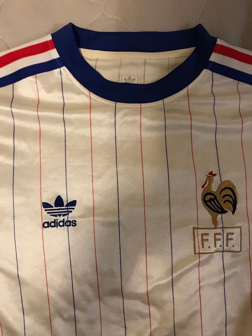 1982 W杯オマージュ 復刻品 フランス代表 アディダス　ユニフォーム　M
