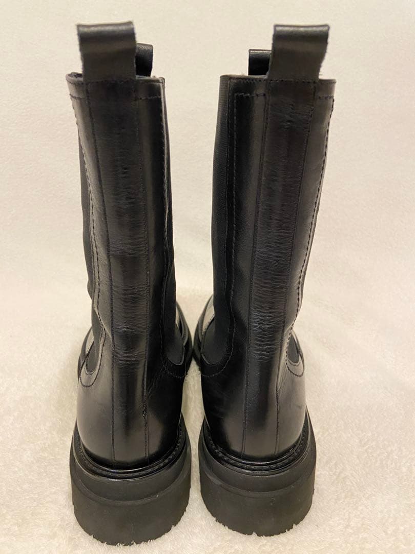 PASCUCCI サイドゴアブーツ ブラック 36 本革　お値下げ