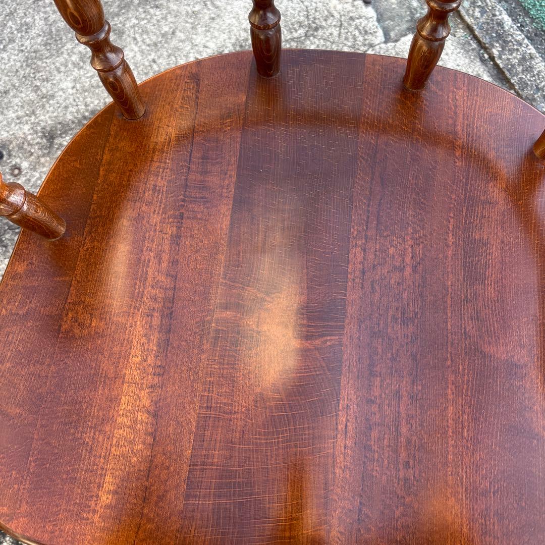 飛騨産業 キツツキ アームチェア 持ち手 ろくろ脚 ヴィンテージ②