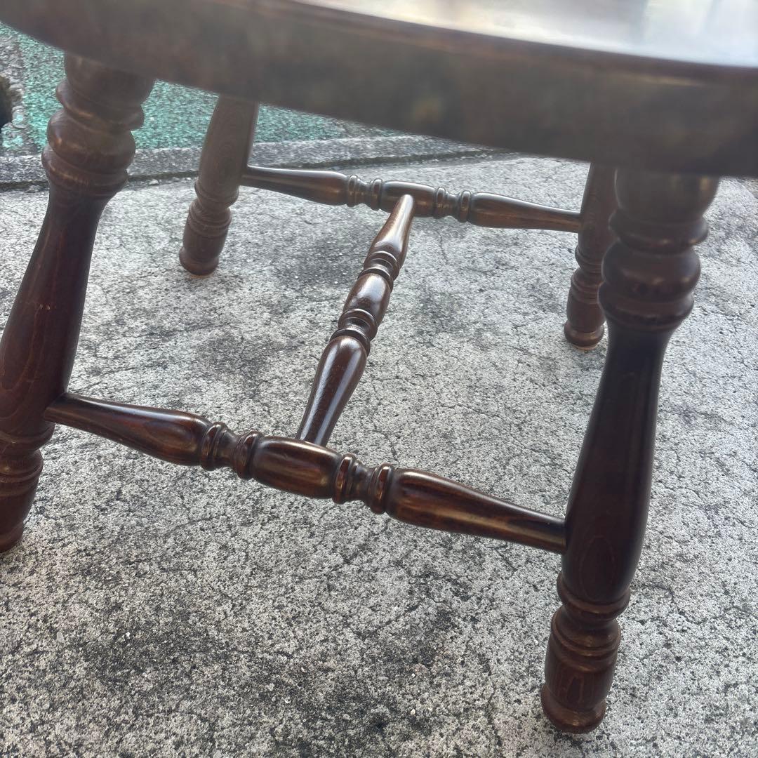 飛騨産業 キツツキ アームチェア 持ち手 ろくろ脚 ヴィンテージ②