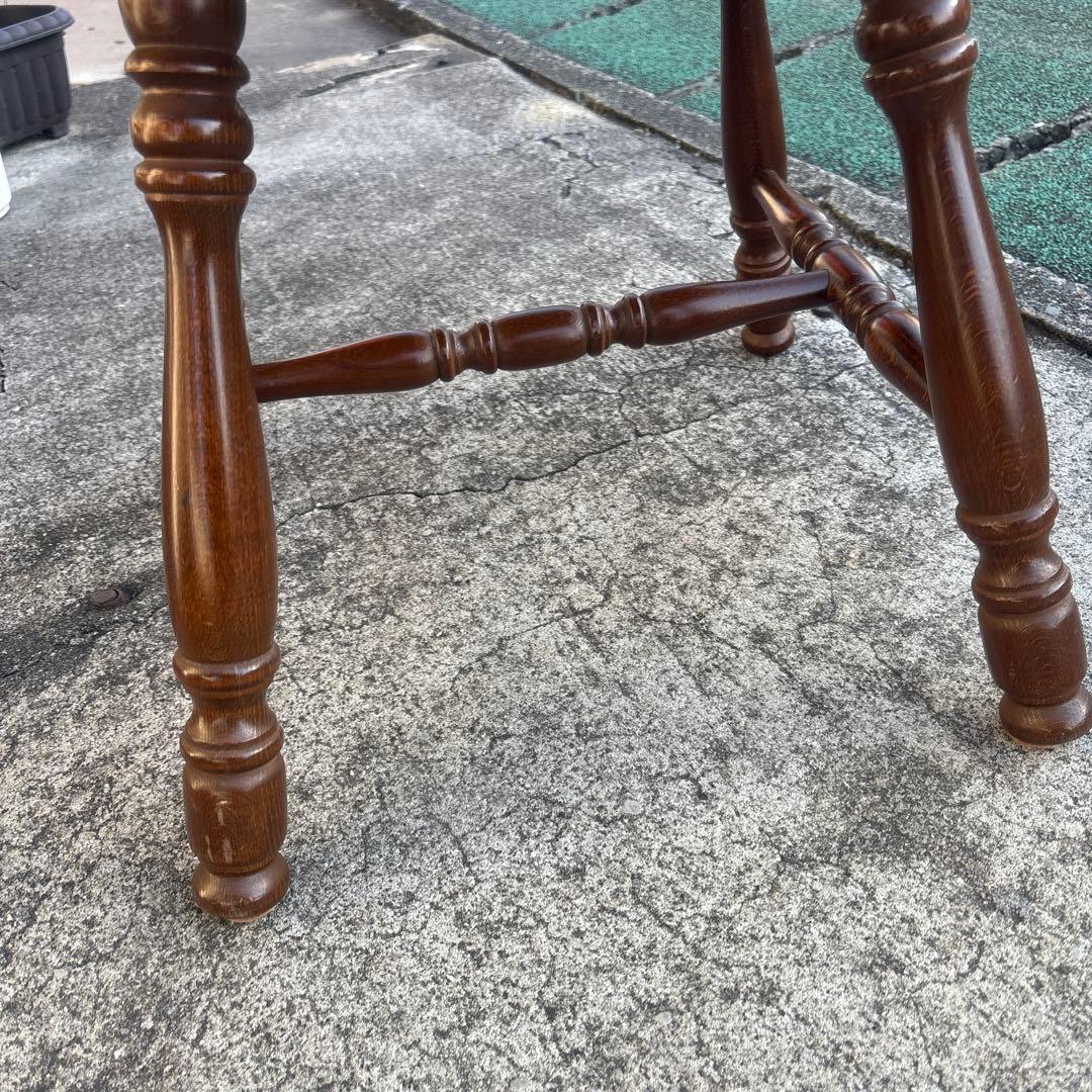 飛騨産業 キツツキ アームチェア 持ち手 ろくろ脚 ヴィンテージ②