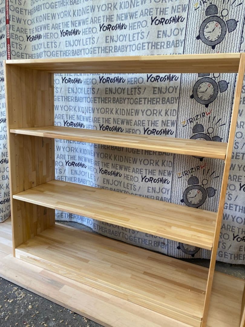 おぅ様　絵本棚、おもちゃ棚セット　120日発送