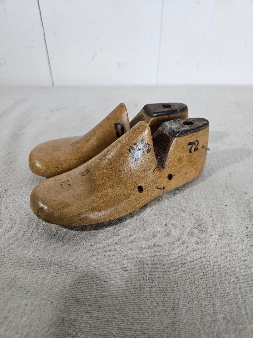 英国アンティーク 古い木のシューモールド 木製 ラスト 子供用 1956s