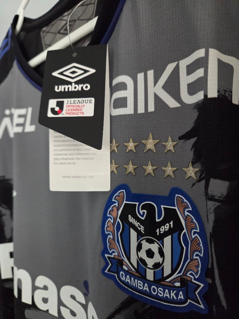 新品未使用タグ付き☆９０枚限定販売ユニフォーム☆ガンバ大阪☆墨絵アートデザイン