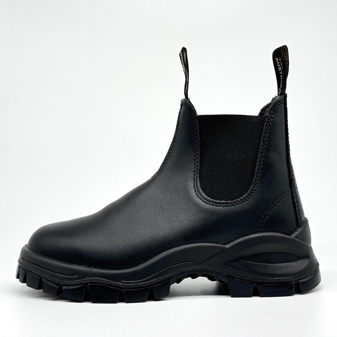 美品 Blundstone ブランドストーン ラグブーツ サイドゴア 3 黒