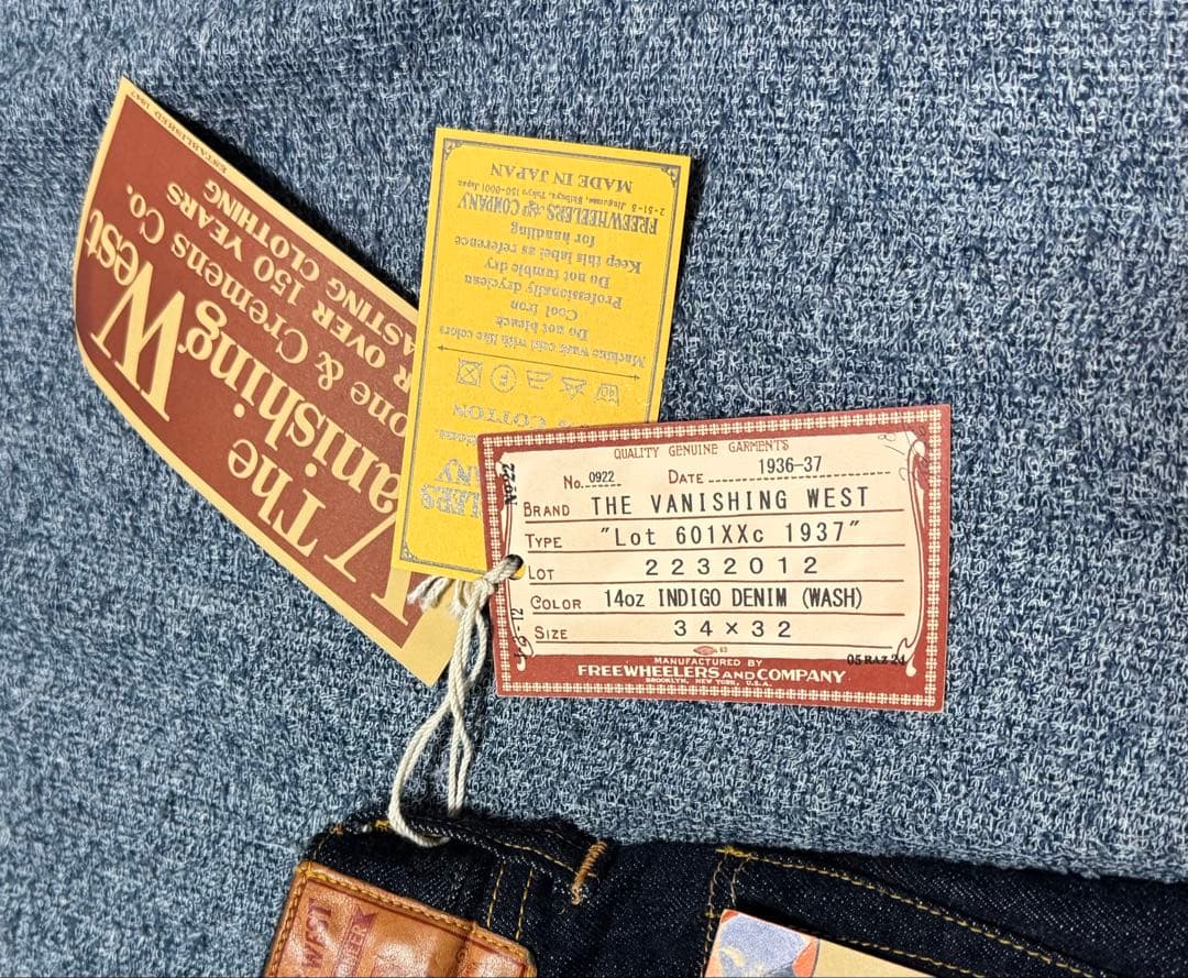 FREEWHEELERS 601 XXC 1937 ワンウォッシュ