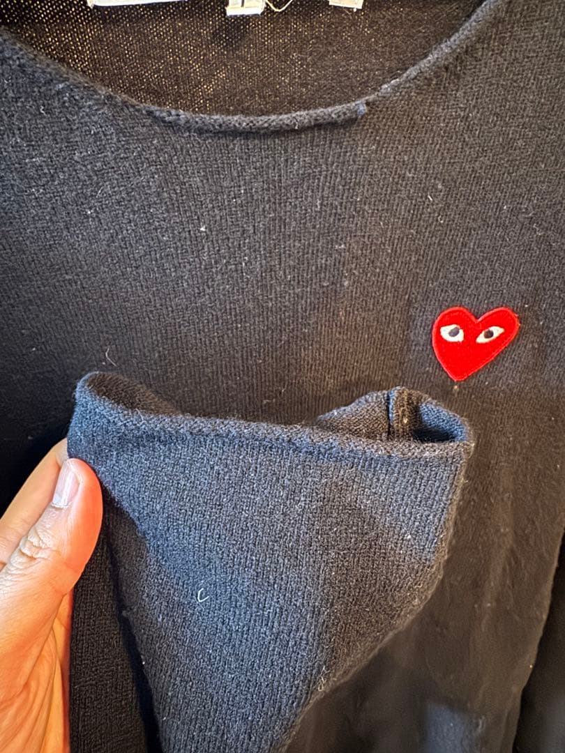 プレイ コムデギャルソン ニット