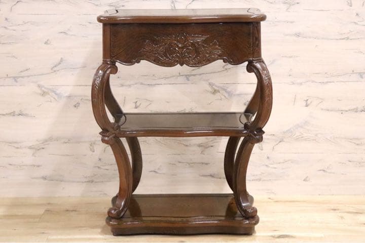 GMFK472○鉄刀木 タガヤサン コンソールテーブル 花台 飾り台 電話台