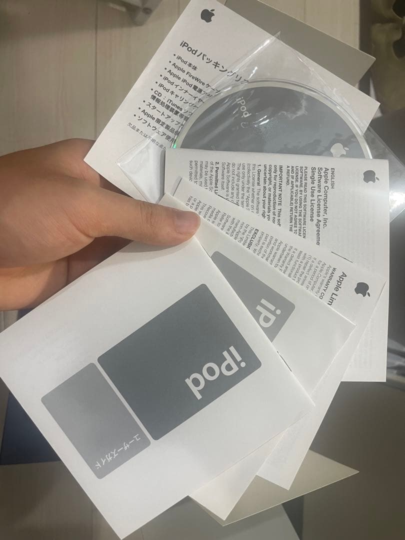 iPod 第2世代　A1019 M8737J/A フルセット　完動美品　Mac用