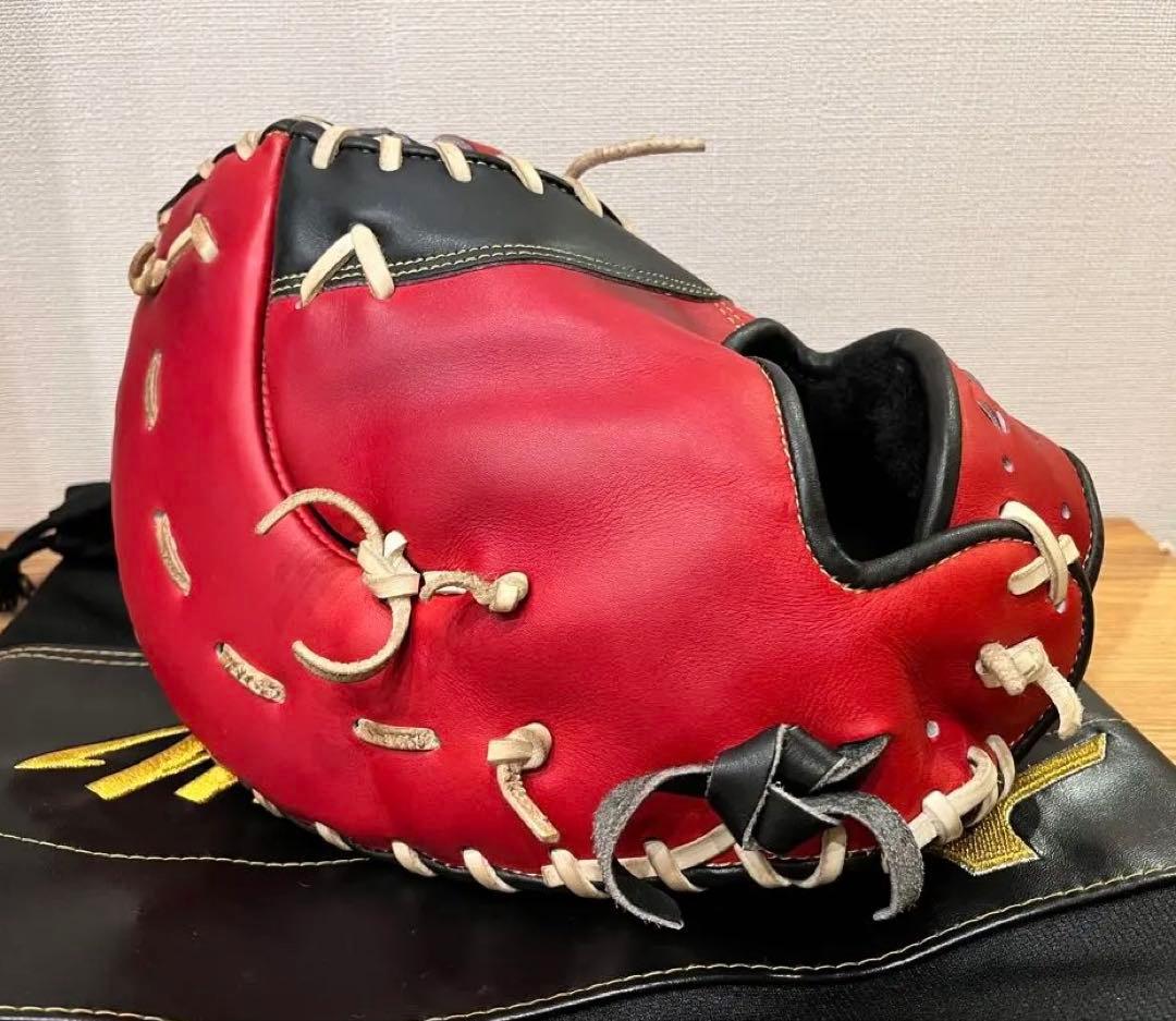 MizunoPro ORDER 軟式ファーストミット　レッド/ブラック