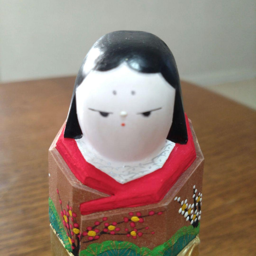 奈良一刀彫　立雛　鎌田麦風