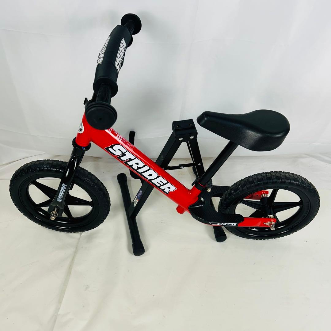 【美品】ストライダー STRIDER スポーツ ステップ付きレッド12型 ②