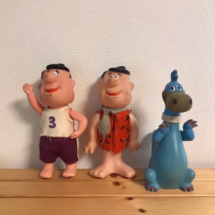 フリントストーン  フレッド/ディノフィギュア3セット