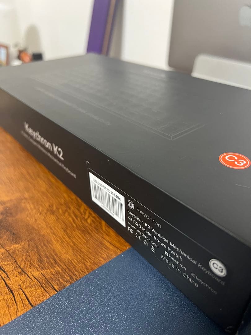 Keychron K2 メカニカルキーボード グレー/オレンジ