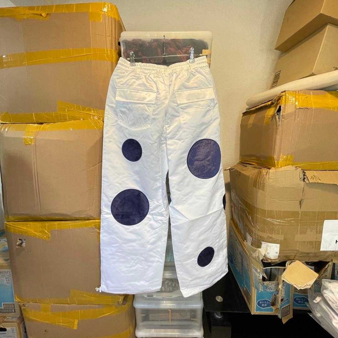 新品未使用 スノボウェア 上下セット L ホワイトドット柄 男女兼用