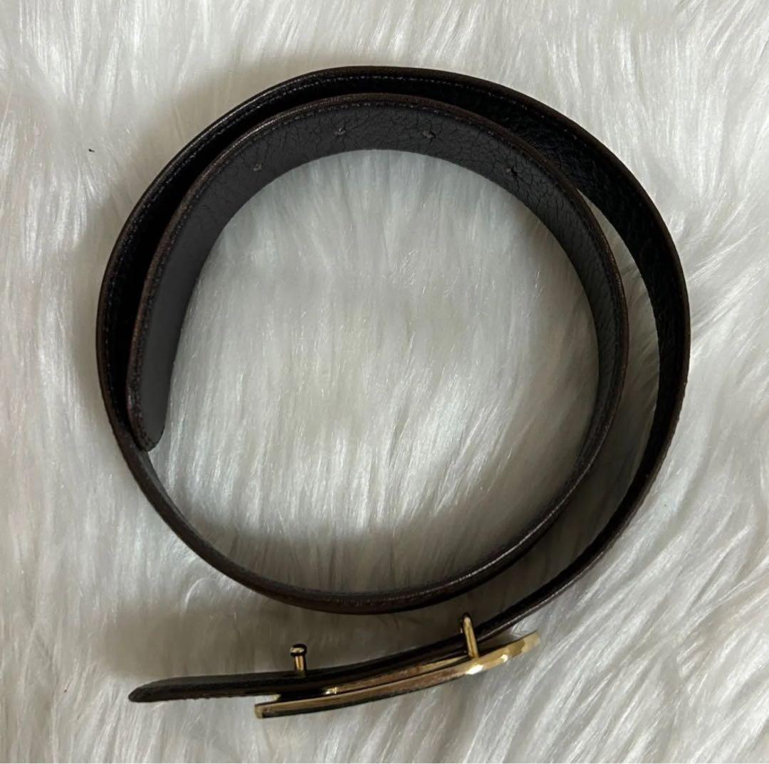 ディオール ベルト ブラウン Dバックル