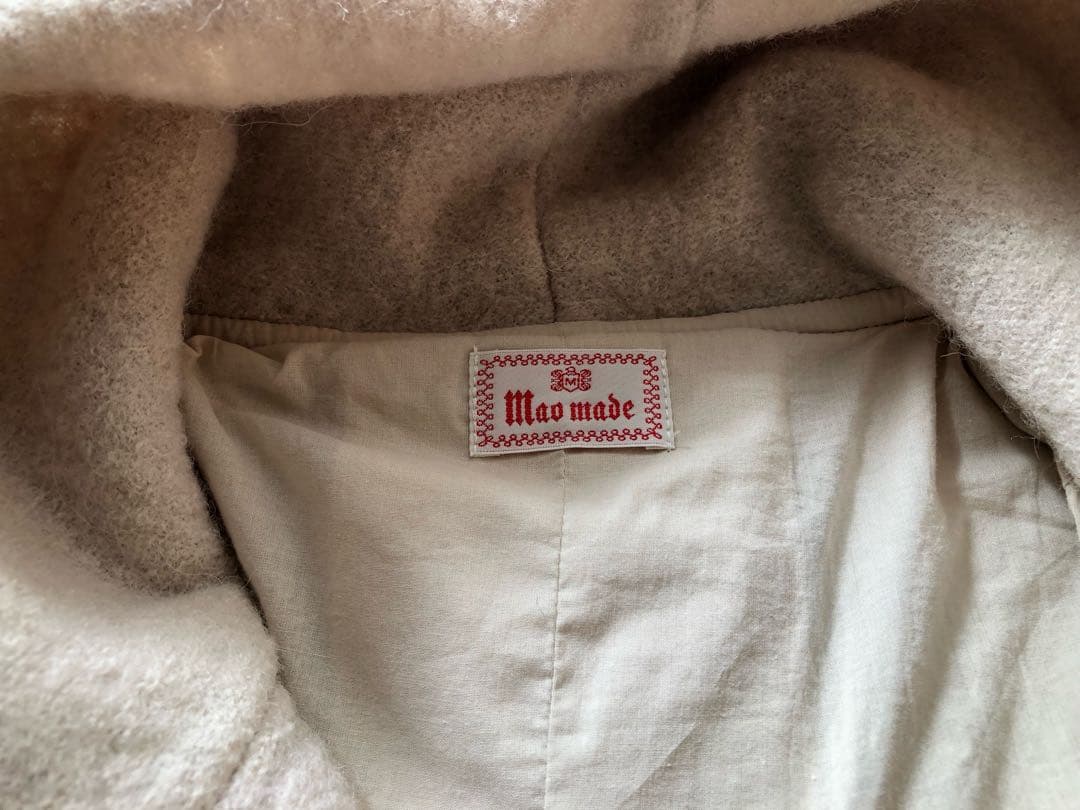 【新品未使用】マオメイド フード付きショートコート ウール100%