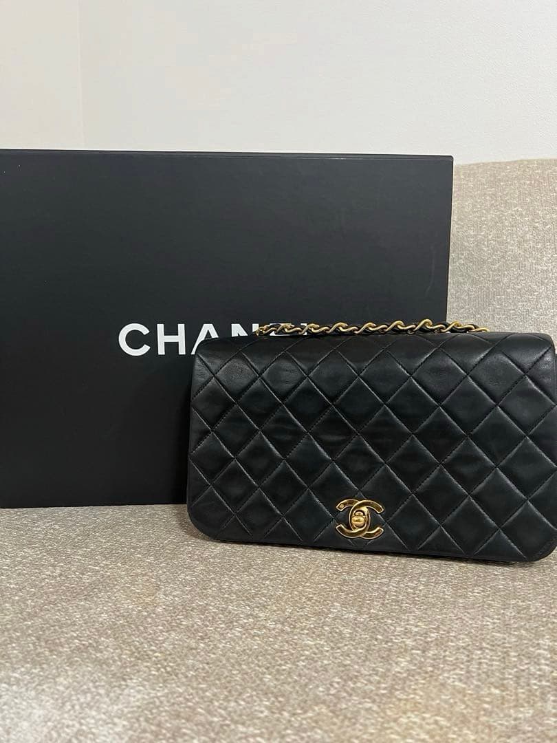 CHANEL シャネル ミニマトラッセ ラムスキン シングルフラップ ゴールド