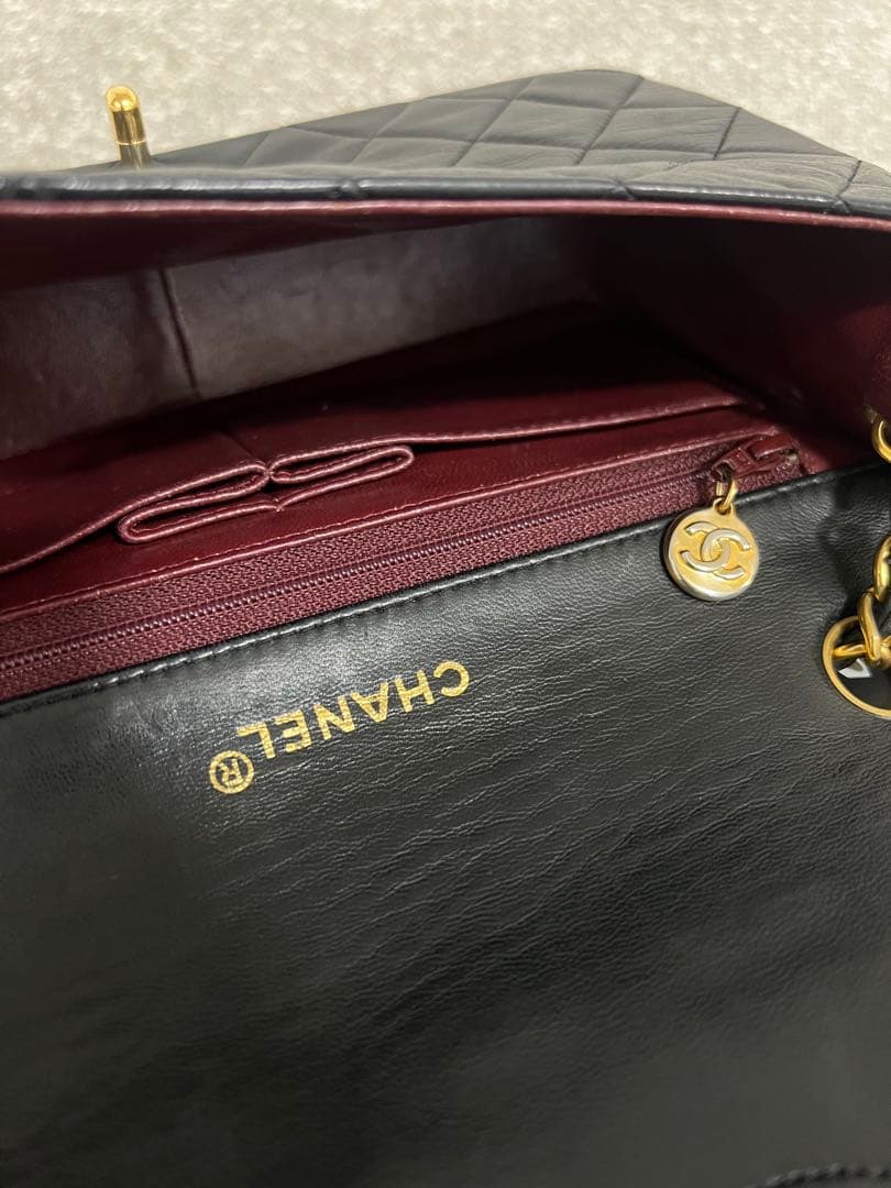 CHANEL シャネル ミニマトラッセ ラムスキン シングルフラップ ゴールド