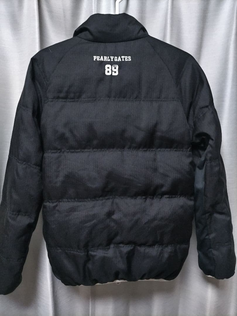 パーリーゲイツ　ダウンジャケット　黒　ヘリンボーン