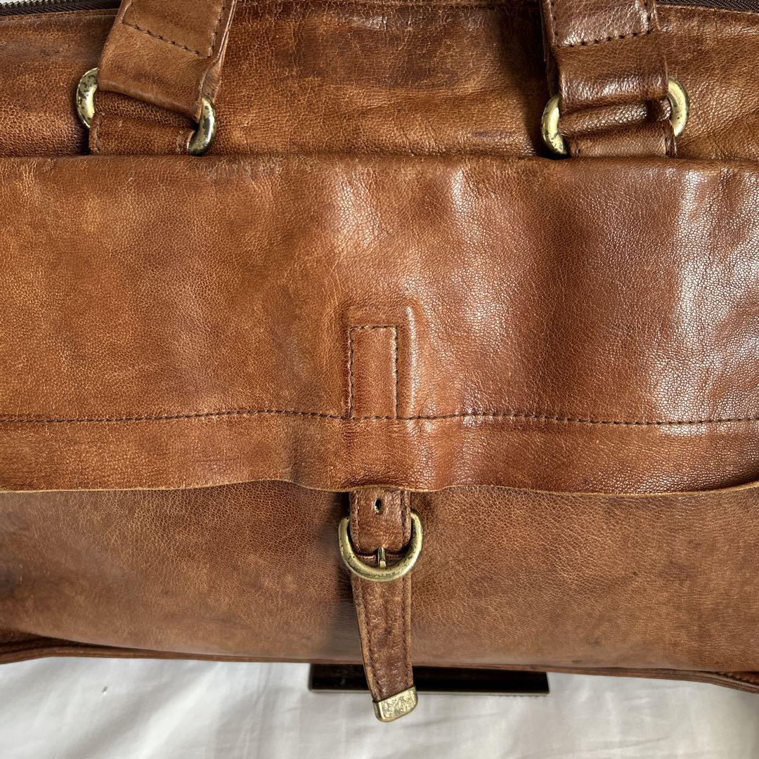 【希少】dan genten ビジネスバッグ ブリーフケース オールレザー A4