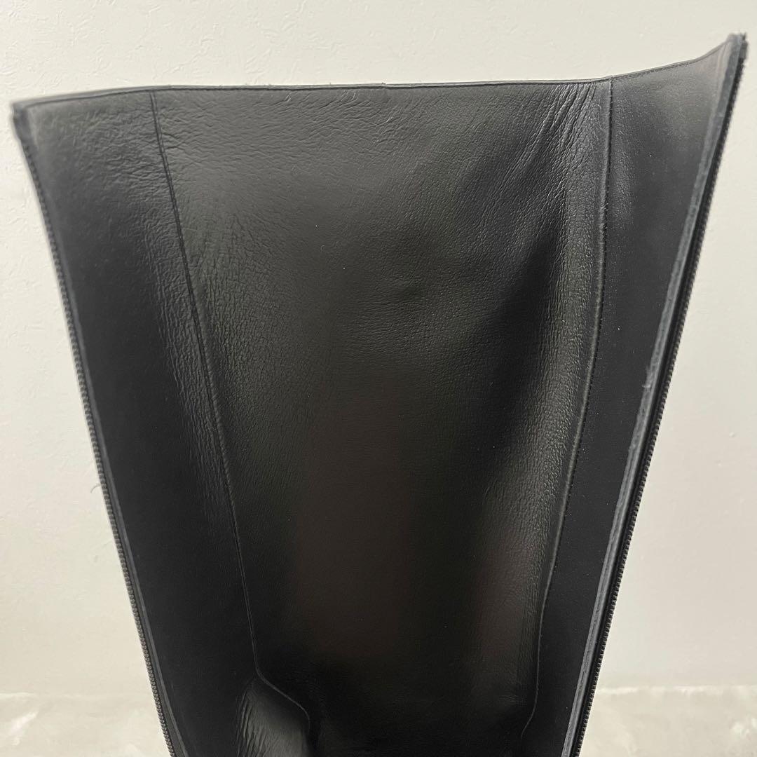 【未使用】theory luxe ロングブーツ　レザー　ブラック