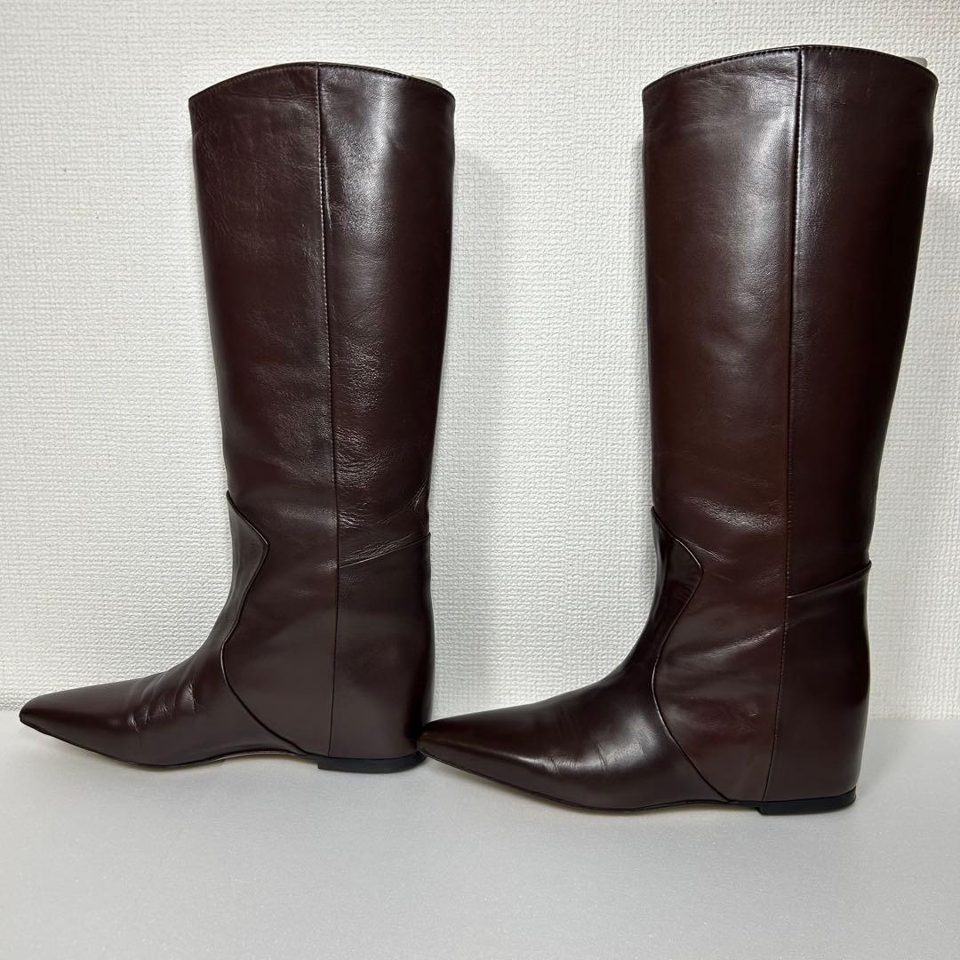 【箱付き】CORSOROMA9 ロングブーツ インヒール ブラウン