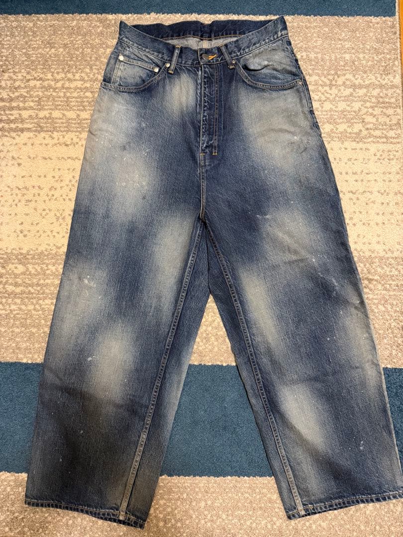 パンツ ancellm AGING WIDE 5P DENIM PANTS