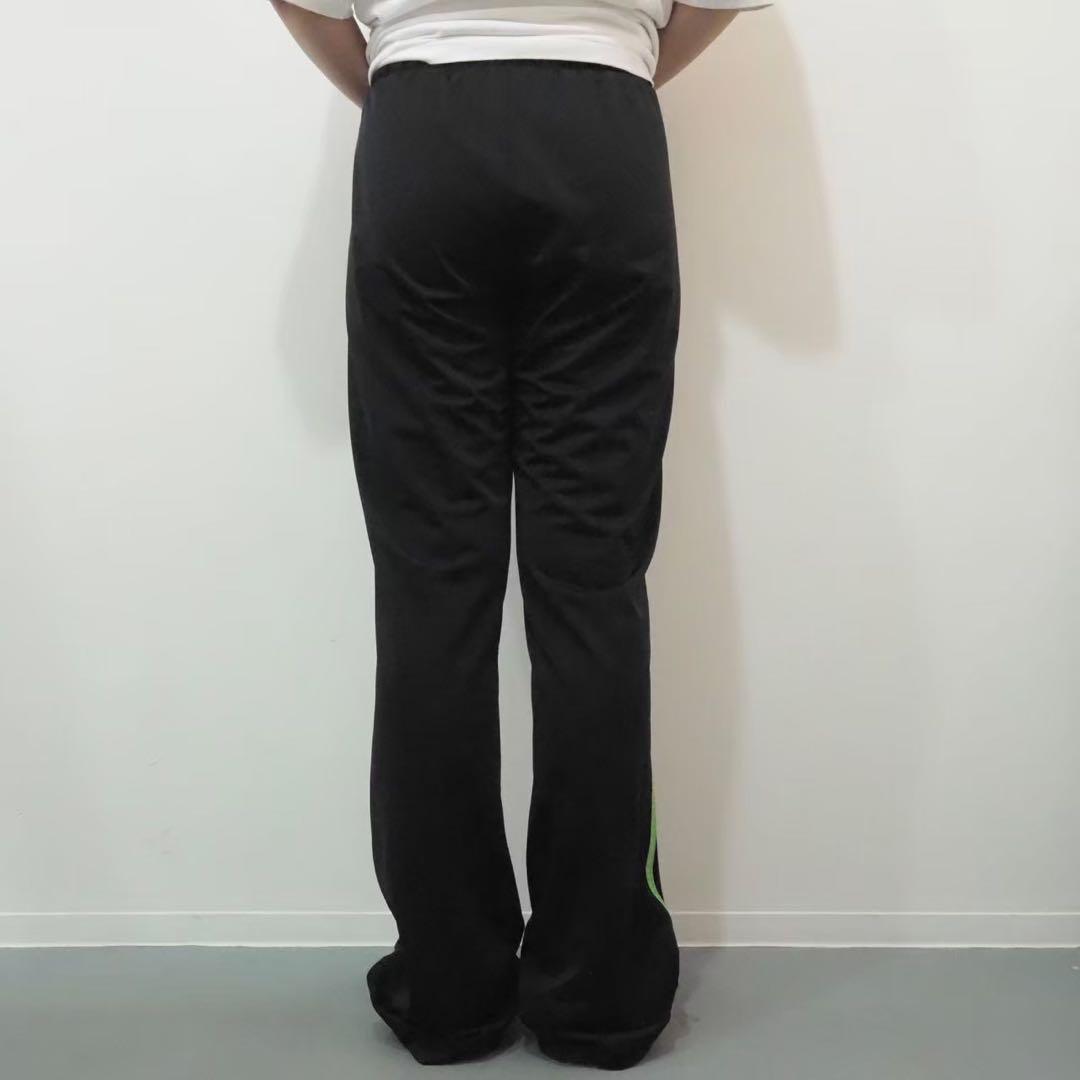adidas ブラック グリーン ジャージパンツ トラックパンツ 古着