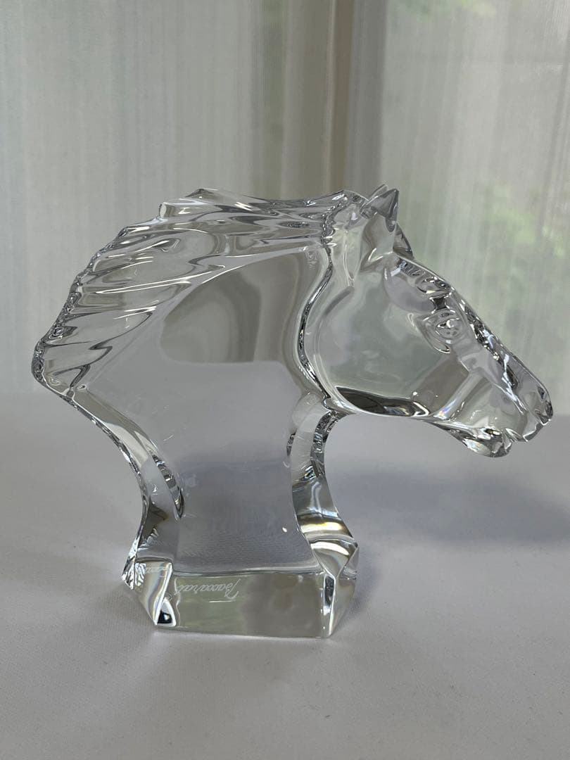BACCARAT バカラ　ホースヘッド 置物
