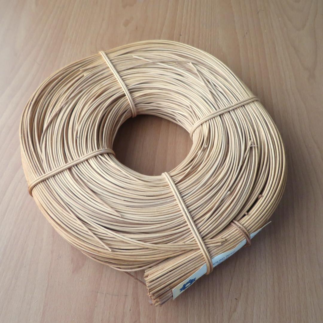 バスケット材料　リード　5点まとめて　約2,200g　木製　かご籠