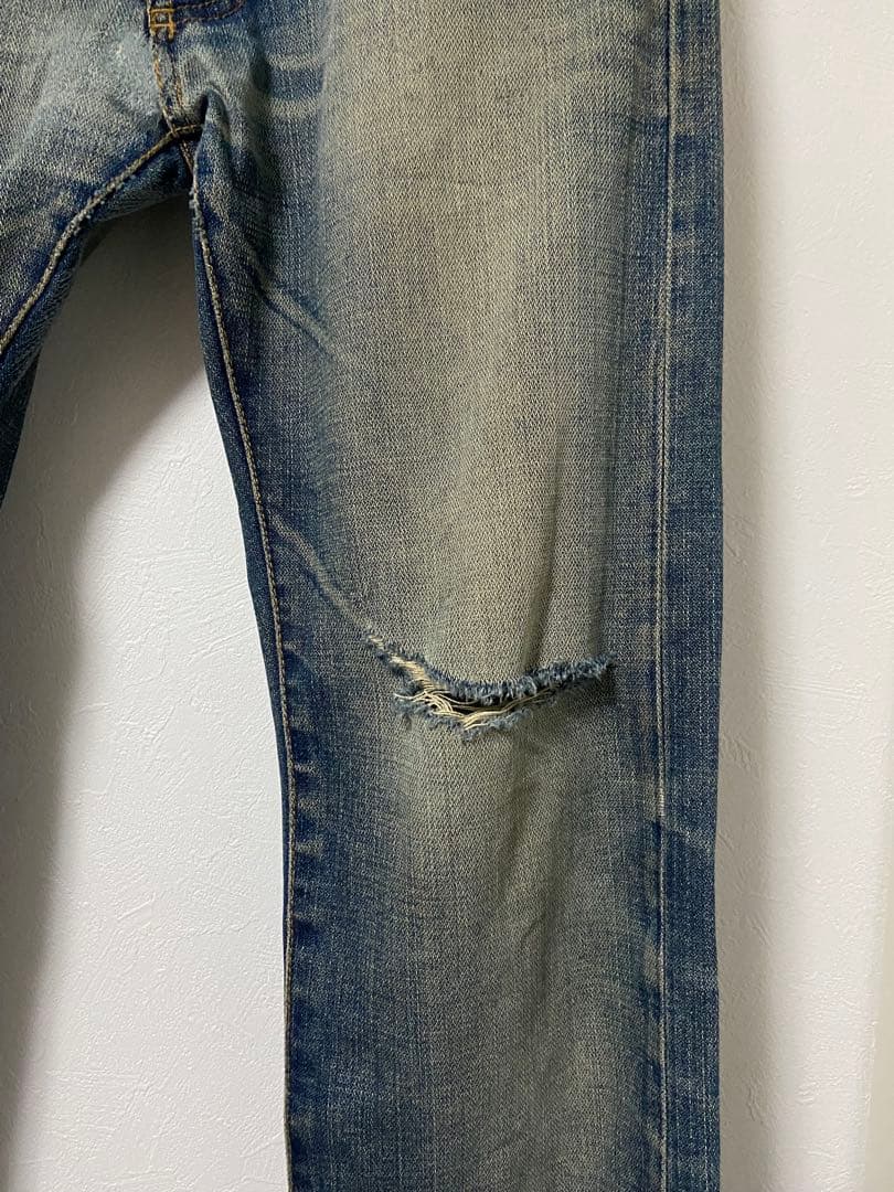 ディオールオム　赤錆　加工デニム　グラム　エディスリマン