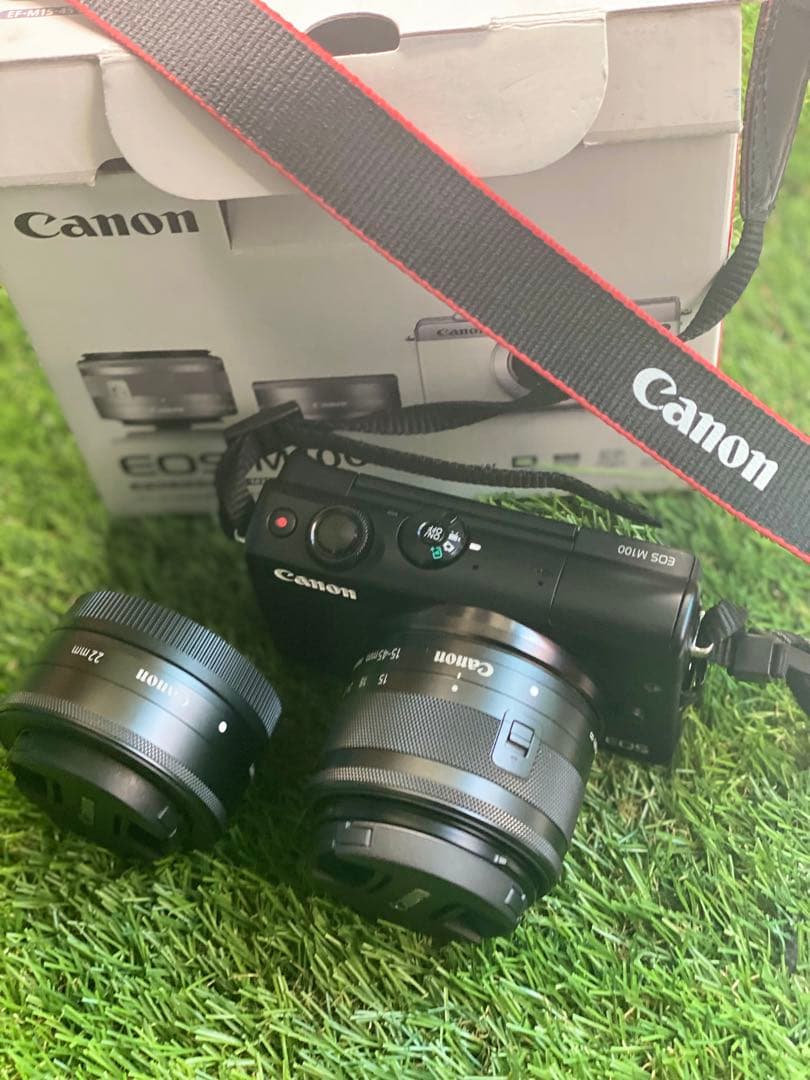 美*咲様 未使用！超美品！ Canon EOS M100 EF-M15と単焦点広